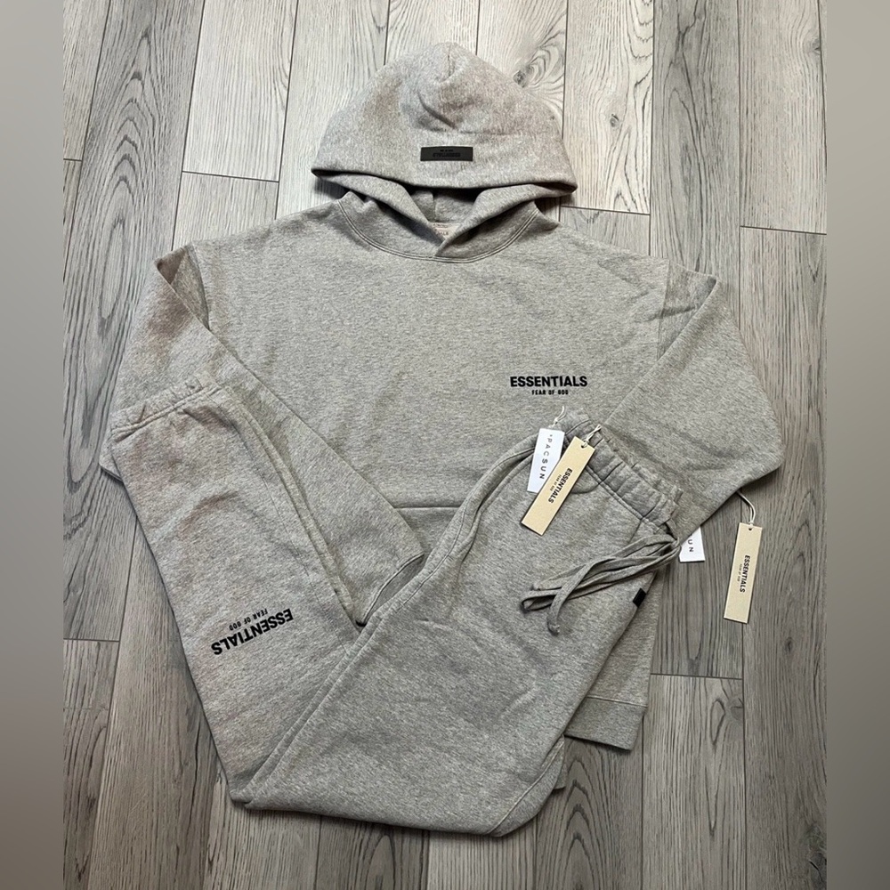 Essentials Fear Of God Dark Oatmeal SS22 Full Set